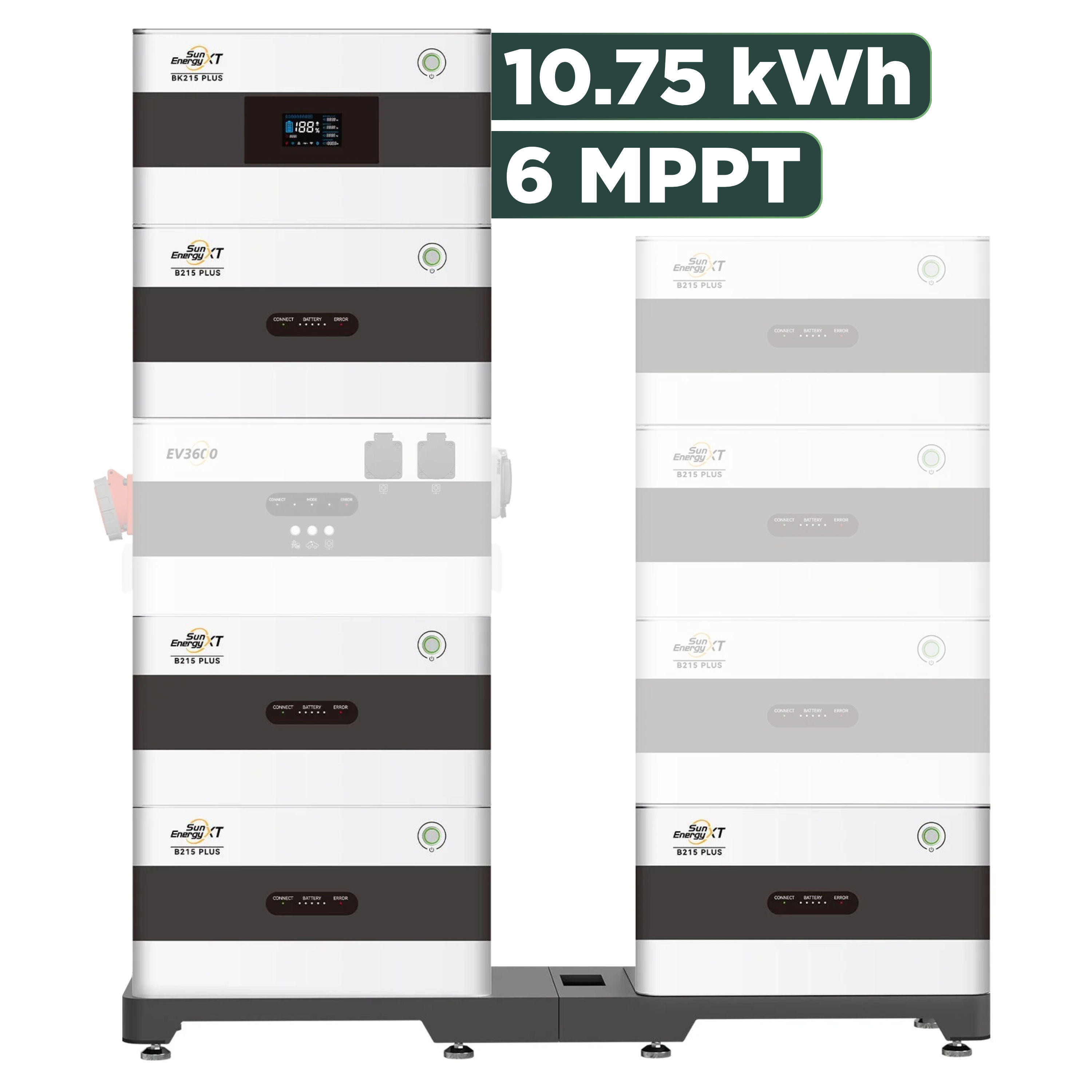 SunEnergyXT Plus (bis 17,2 kWh) Konfigurator 960 Wp mit BK215 / 10,75 kWh / Solyco 480 Wp Back Contact / 2 Module