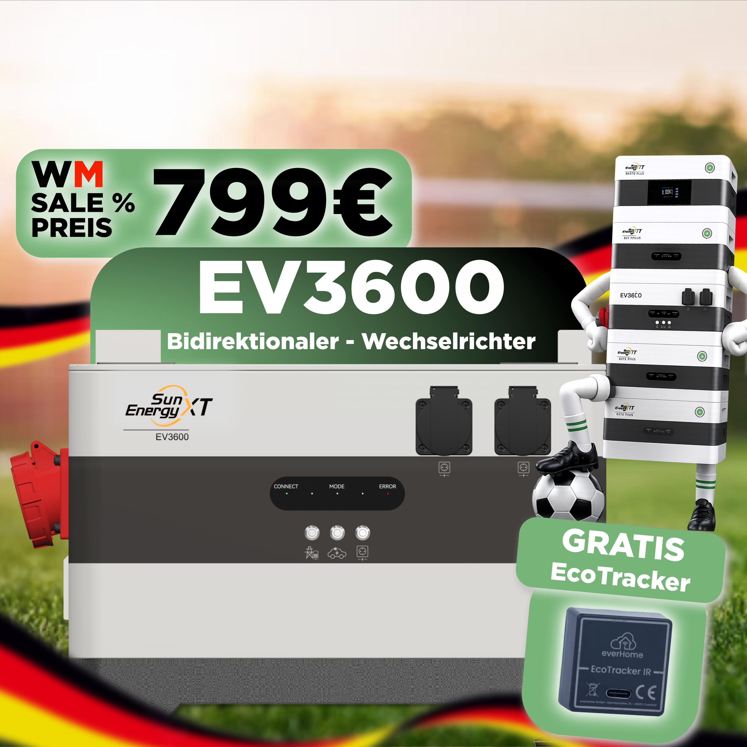 SunEnergyXT EV3600 — Wechselrichtermodul für Batteriespeicher