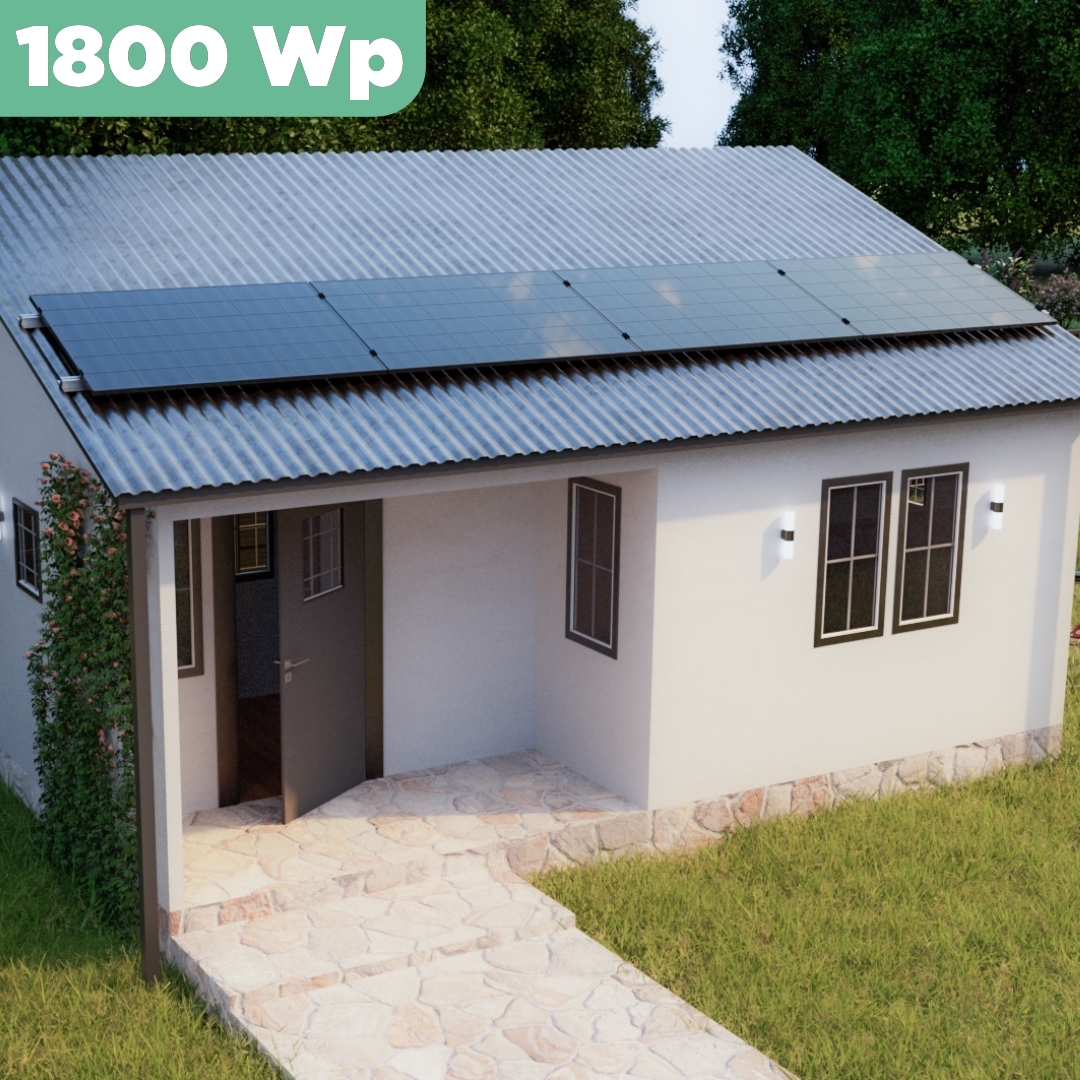 Balkonkraftwerk Trapezblech 1800 Wp — APsystems EZ1-M 800 W / Trina Solar / 450 Wp (Glas-Glas) / Standard Halterung / eine Reihe quer / 4 Module / 20 m