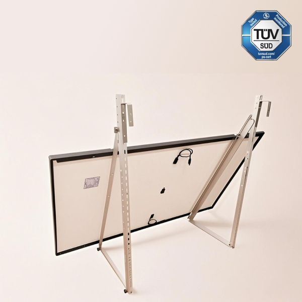 Sunlit Solar 3-in-1 Modulhalterung — Universalhalterung für Balkon, Terasse. Flachdach