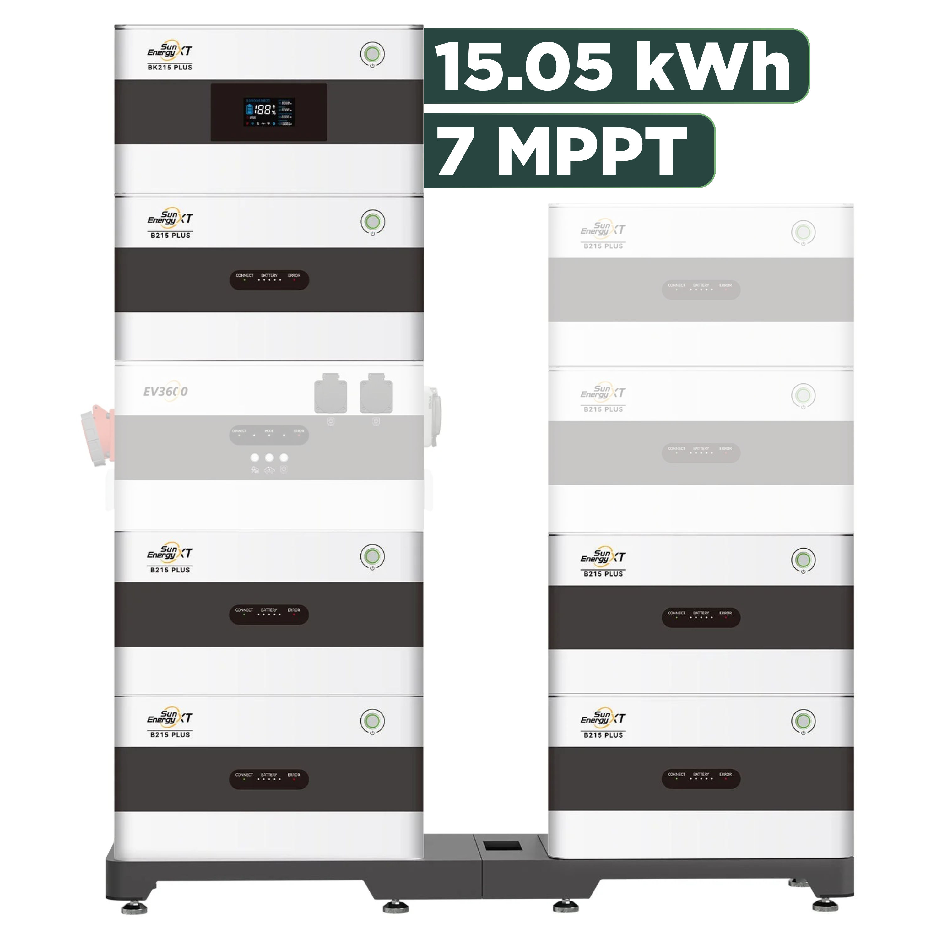 SunEnergyXT Plus (bis 17,2 kWh) Konfigurator 960 Wp mit BK215 / 12,9 kWh / Solyco 480 Wp Back Contact / 2 Module