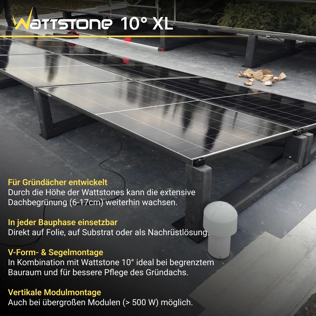 Wattstone Set 2 Module / Horizontal Segel / eine Reihe / 10° XL + 10° Standard