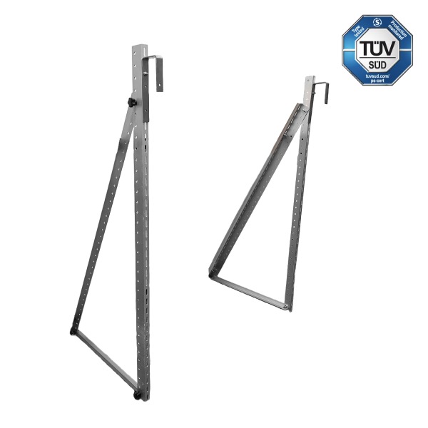 Sunlit Solar 3-in-1 Modulhalterung — Universalhalterung für Balkon, Terasse. Flachdach