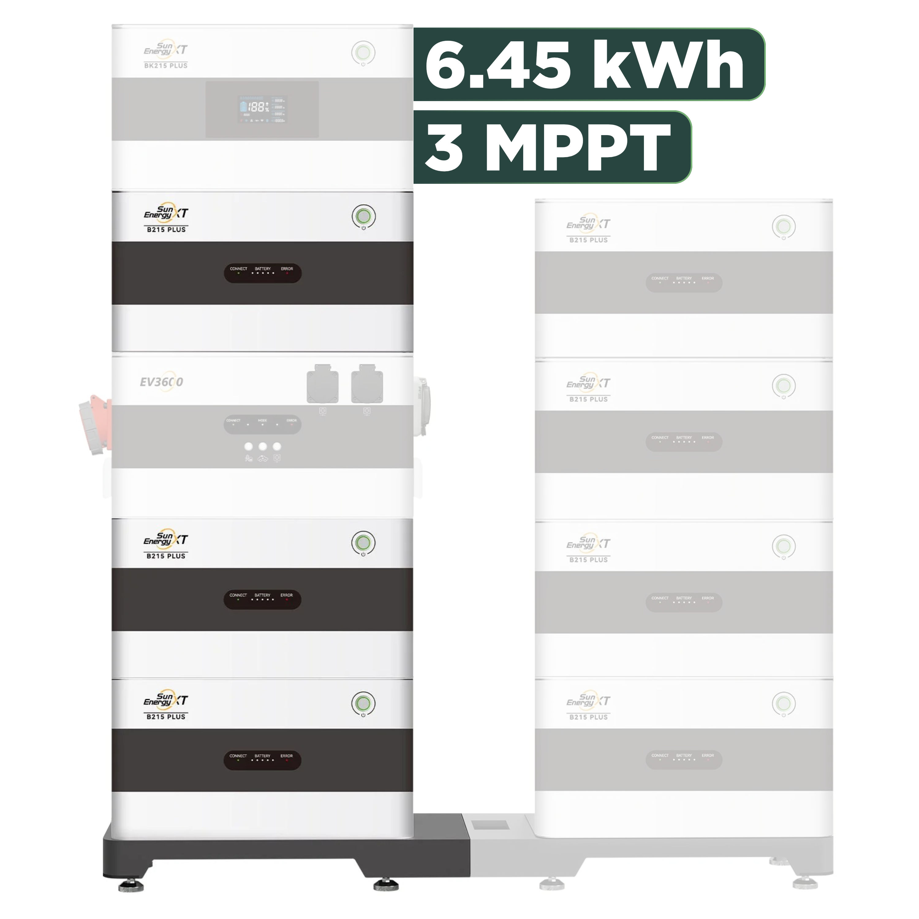 SunEnergyXT Plus (bis 17,2 kWh) Konfigurator 3840 Wp ohne BK215 / 6,45 kWh / Solyco 480 Wp Back Contact / 8 Module