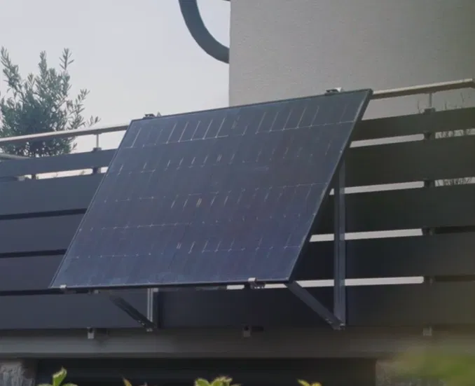 Balkonkraftwerk Halterung Balkon Multiflex für 1 x PV Modul