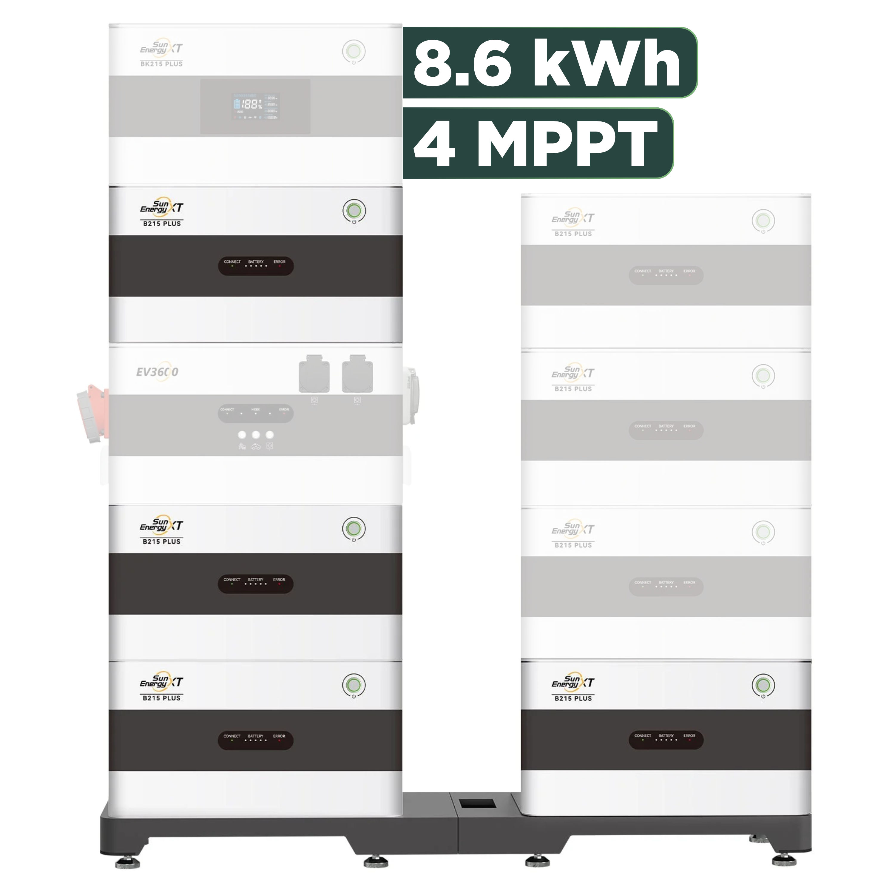 SunEnergyXT Plus (bis 17,2 kWh) Konfigurator 2880 Wp ohne BK215 / 8,6 kWh / Solyco 480 Wp Back Contact / 6 Module