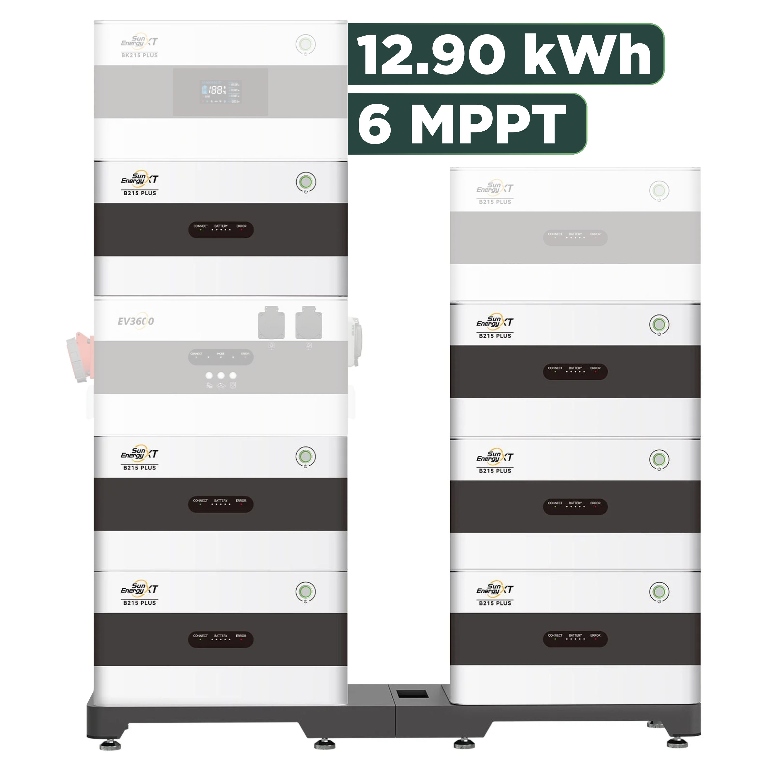 SunEnergyXT Plus (bis 17,2 kWh) Konfigurator 3840 Wp ohne BK215 / 12,9 kWh / Solyco 480 Wp Back Contact / 8 Module