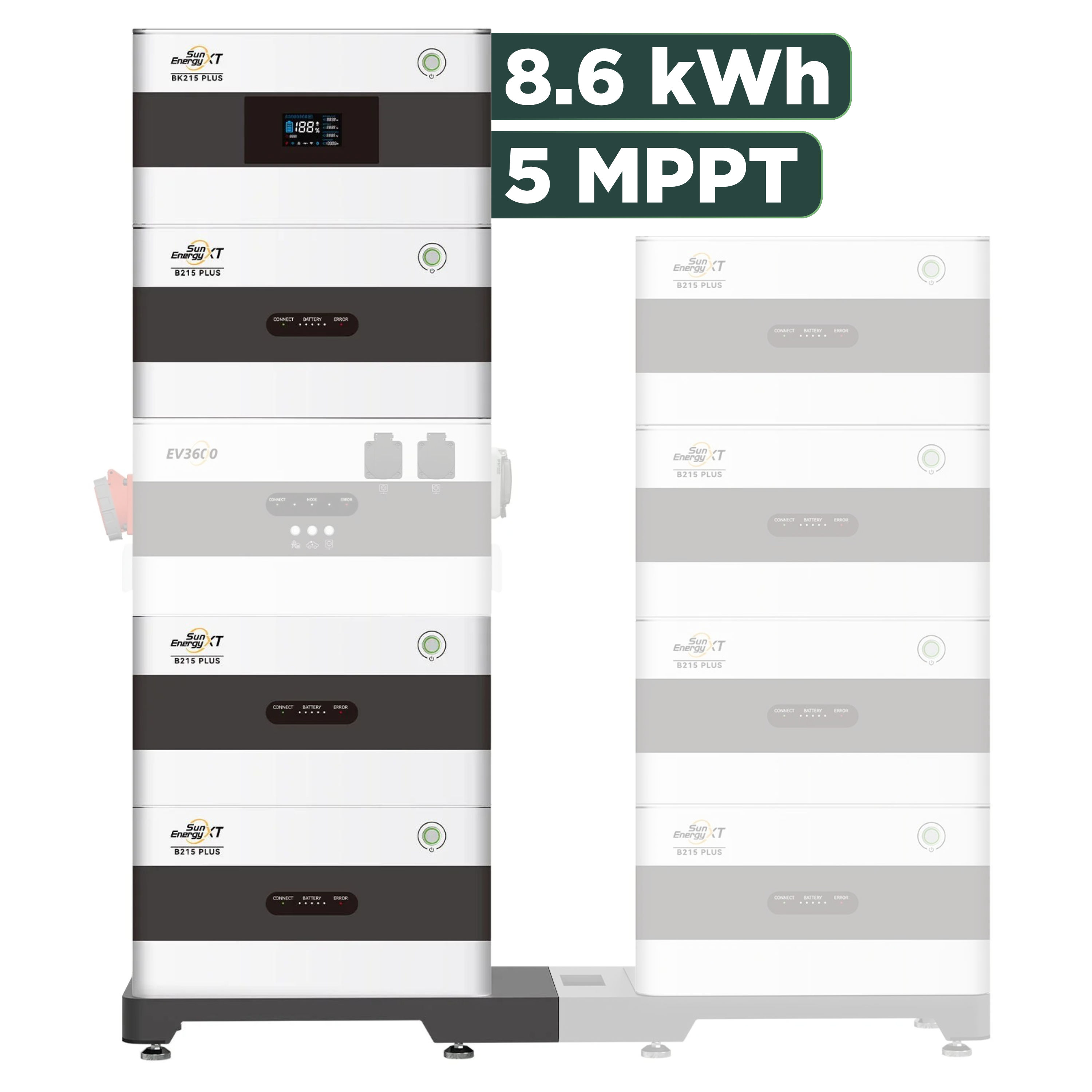 SunEnergyXT Plus (bis 17,2 kWh) Konfigurator 960 Wp mit BK215 / 8,6 kWh / Solyco 480 Wp Back Contact / 2 Module