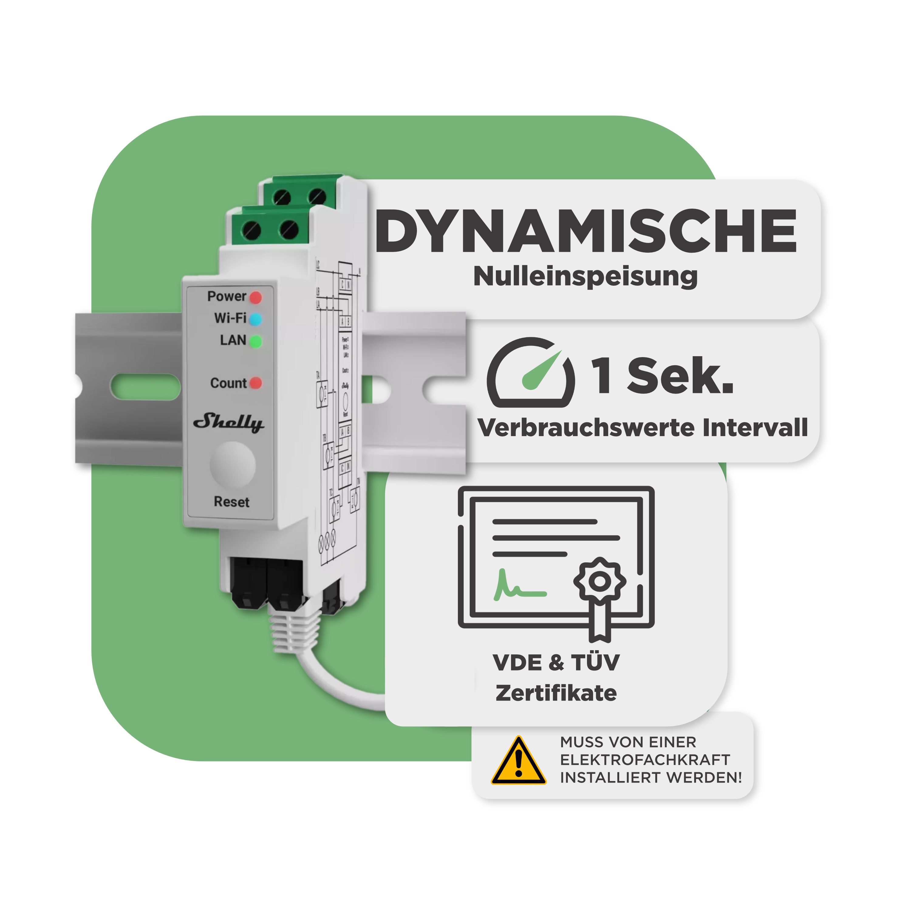 SunEnergyXT 500 Modulset 880 Wp — SunEnergyXT 500 (800 W) / 5 kWh / Shelly 3EM Pro / Trina 440 Wp / 2 Module