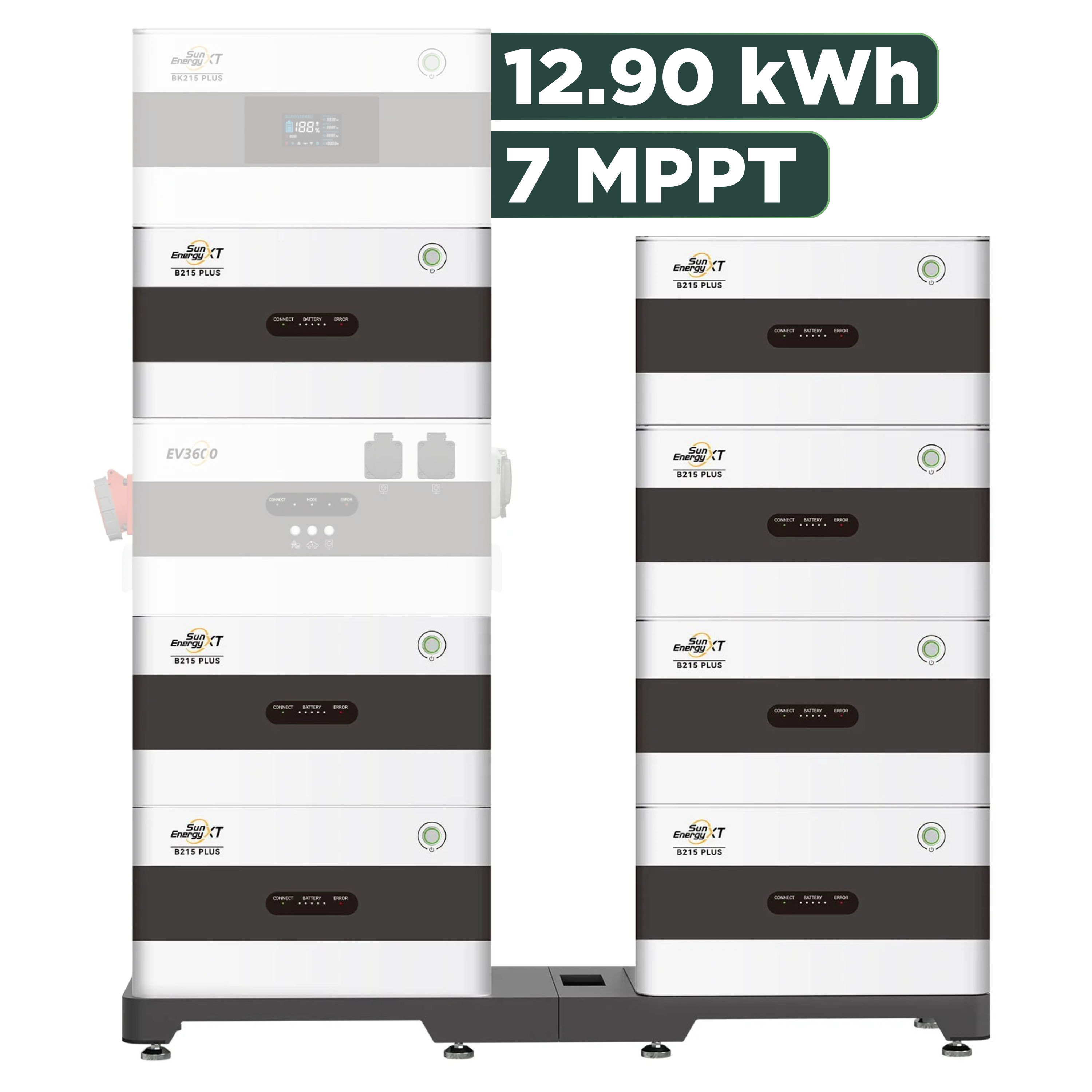 SunEnergyXT Plus (bis 17,2 kWh) Konfigurator 1920 Wp ohne BK215 / 15,05 kWh / Solyco 480 Wp Back Contact / 4 Module