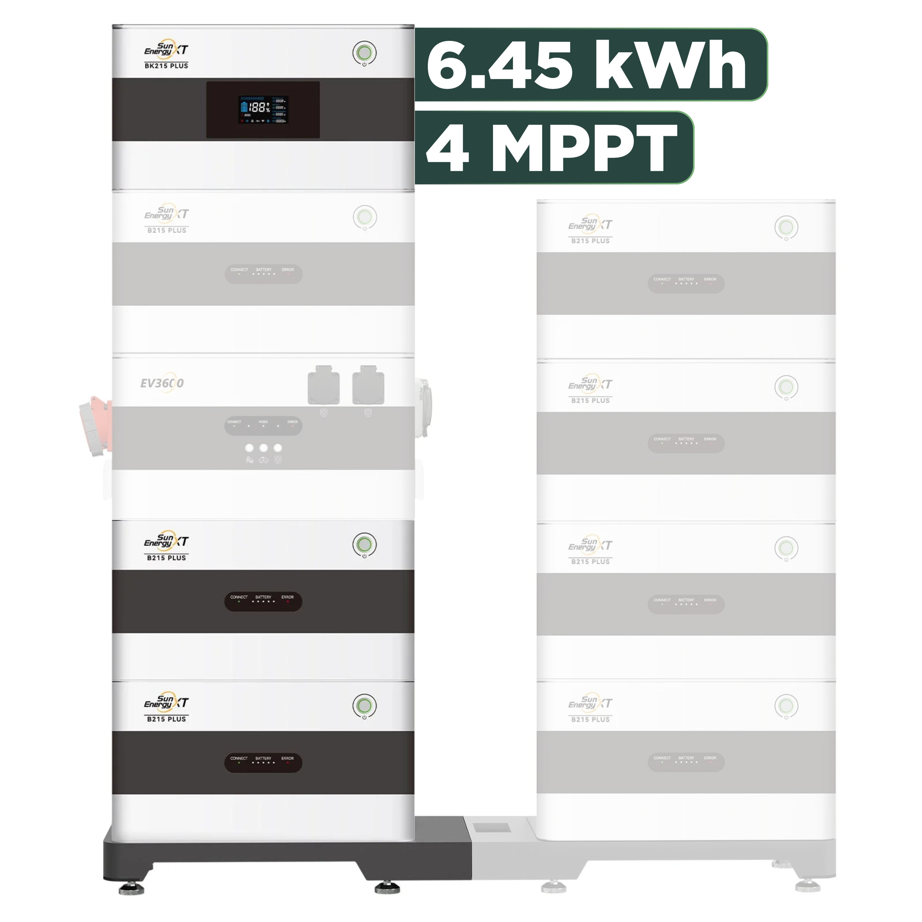 SunEnergyXT Plus (bis 17,2 kWh) Konfigurator 960 Wp mit BK215 / 6,45 kWh / Solyco 480 Wp Back Contact / 2 Module